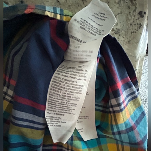 Hollister Long Sleeve Plaid Button Down Shirt Teal Seagull Logo Pocket Size XL - Picture 9 of 11